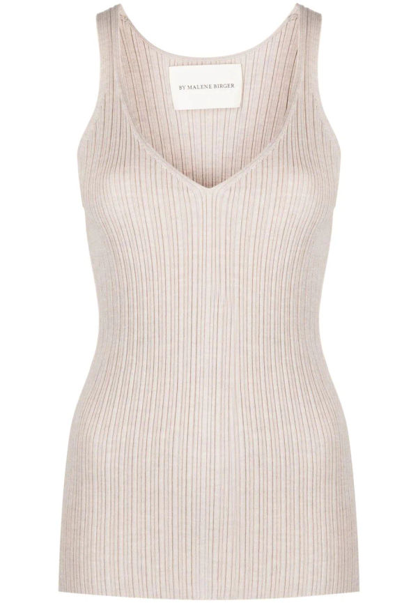 By Malene Birger ribbstickat linne - Neutral