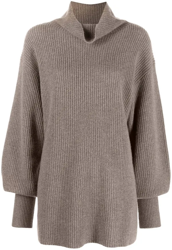 By Malene Birger stickad tröja - Brun