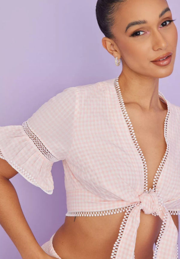 By Malina - Crop tops - Pink - Frances top - Toppar & T-shirts