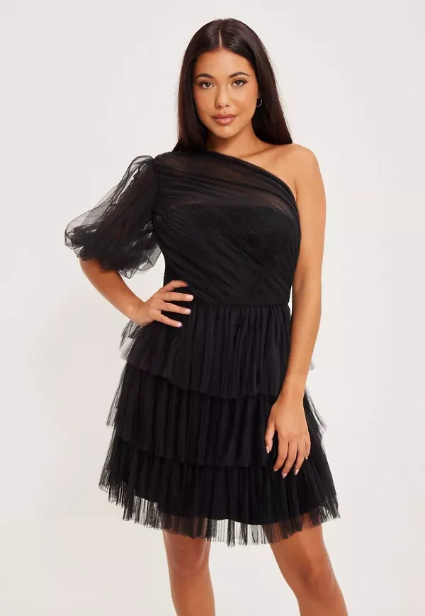 By Malina - Festklänningar - Black - Constance mini dress - Klänningar