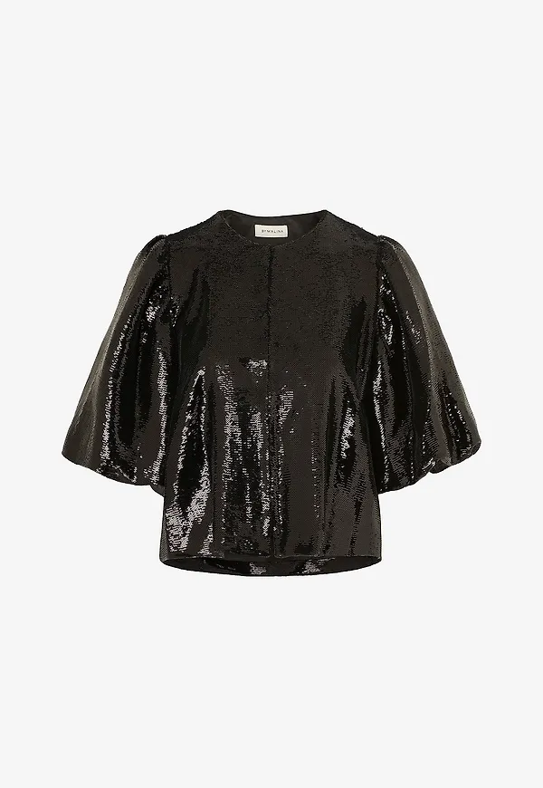 By Malina - Blus Cleo Blouse - Svart