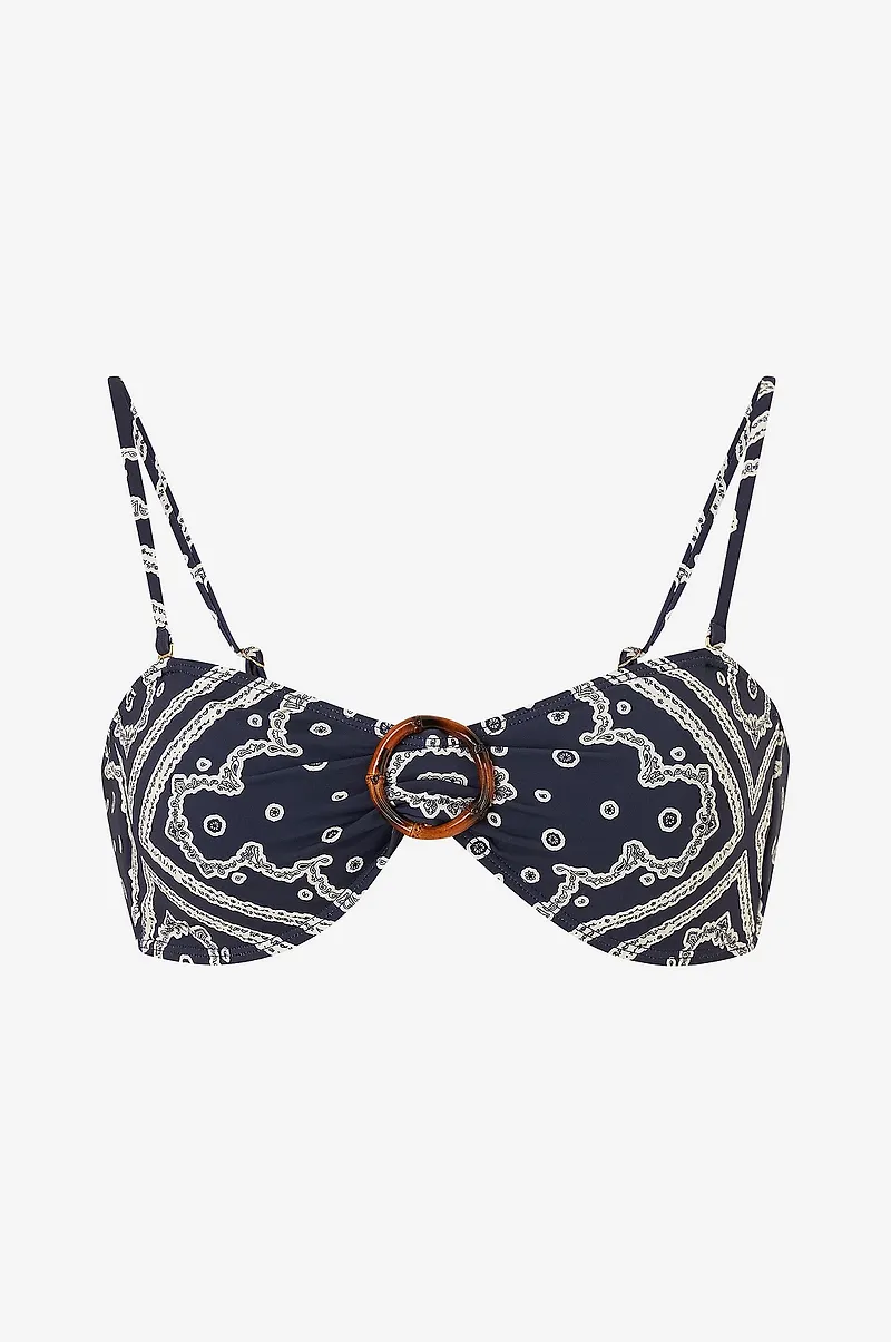 By Malina - Bikinitopp Viola Bamboo-ring Bandeau - Flerfärgad