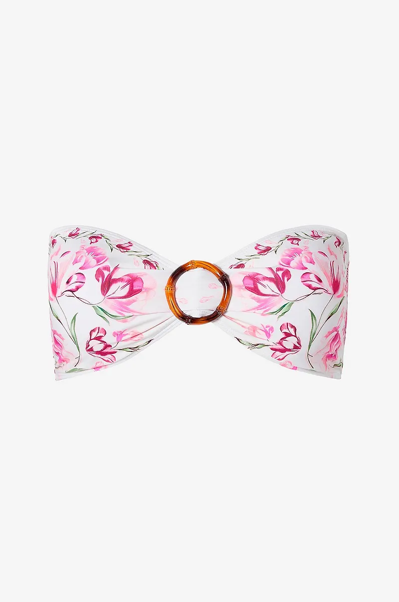 By Malina - Bikinitopp Viola Bamboo-ring Bandeau - Rosa