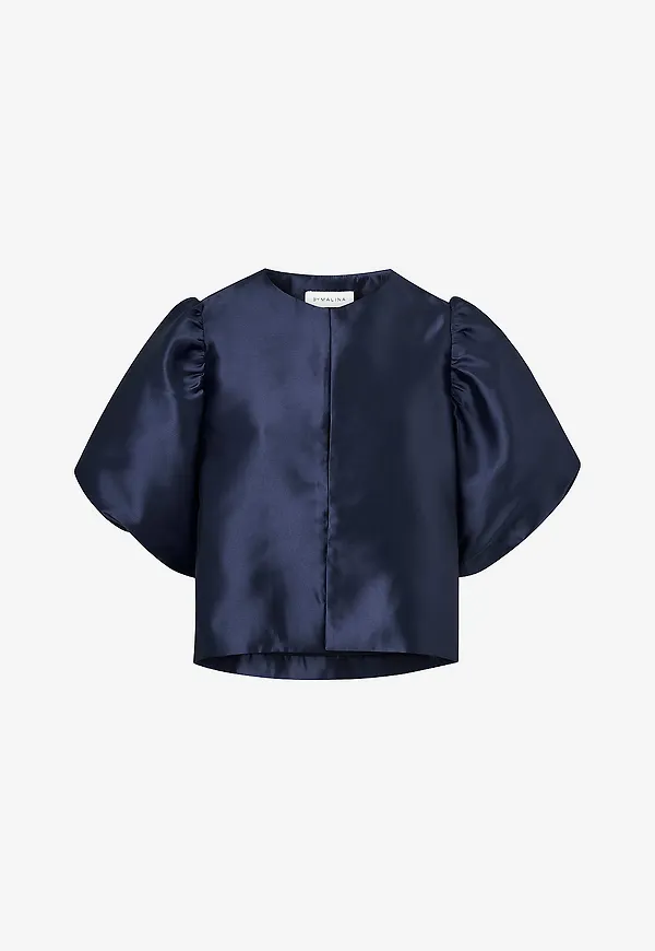 By Malina - Blus Cleo Blouse - Blå