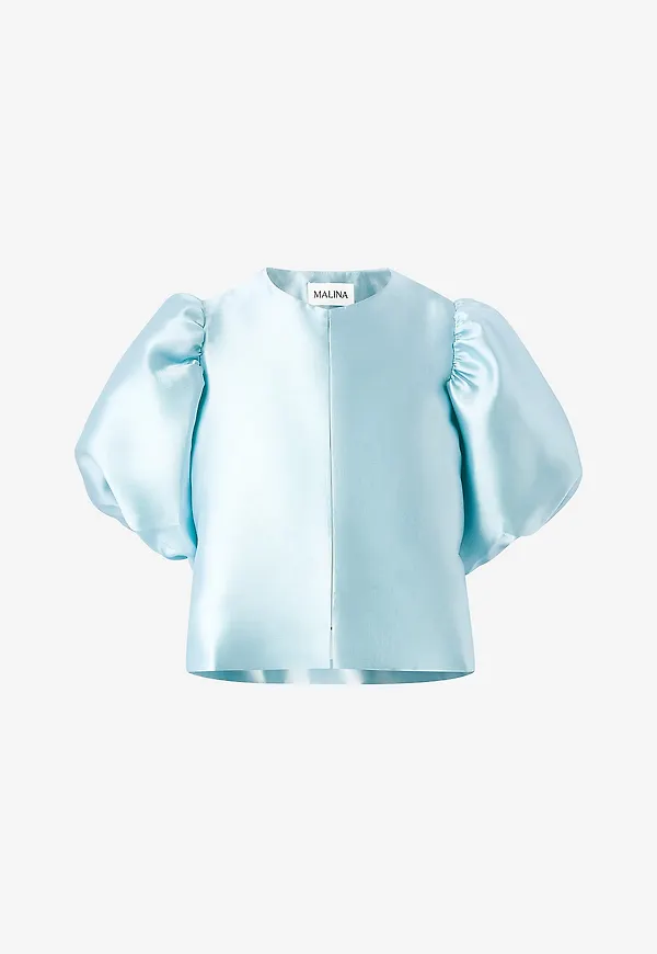 By Malina - Blus Cleo Blouse - Blå