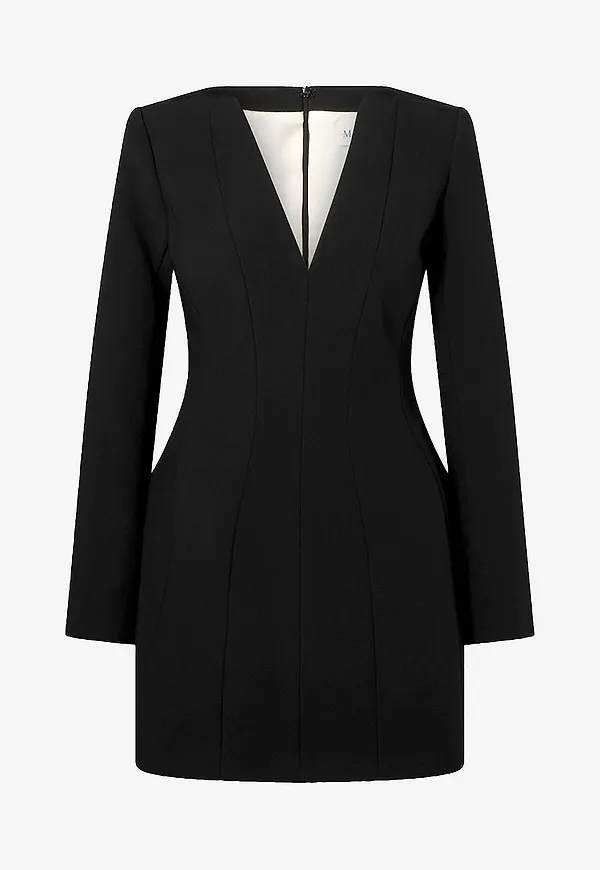 By Malina - Klänning Ninni Cut-out Shoulder Hourglass Mini - Svart