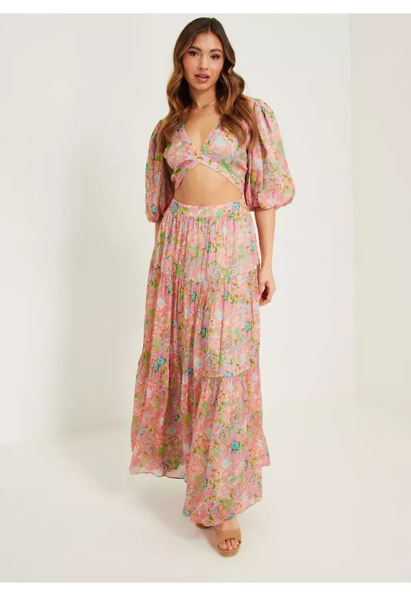 By Malina Sienna Maxi Dress Kjolar Peony