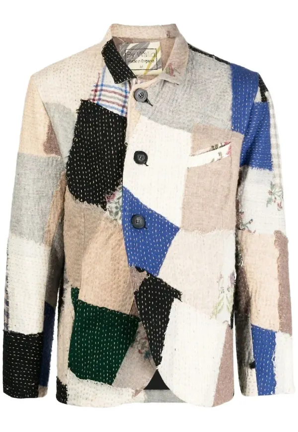 By Walid blazer med lappdesign - Neutral