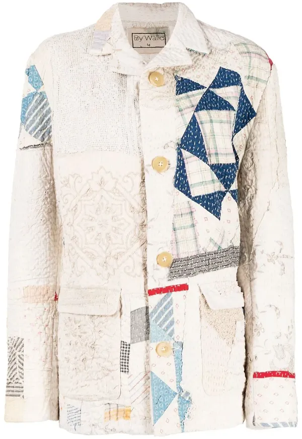 By Walid jacka med lappdesign - Vit