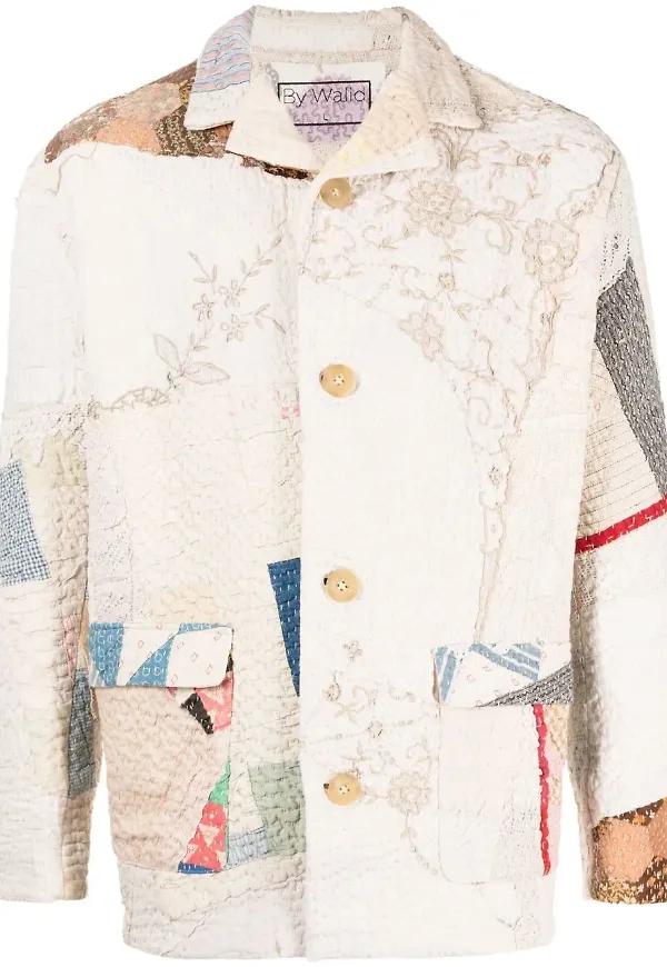By Walid Noah jacka med lappdesign - Neutral