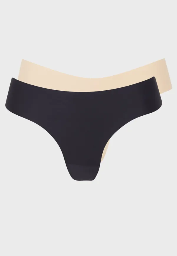 Bye Bra - Beige - 2-Pack Invisible Thong