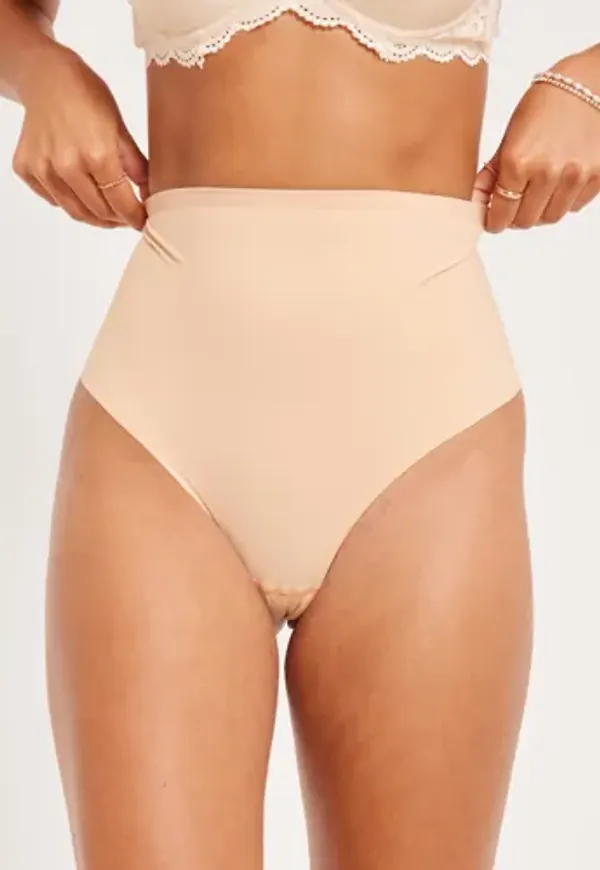 Bye Bra - Beige - Sculpting Mid Waist Thong