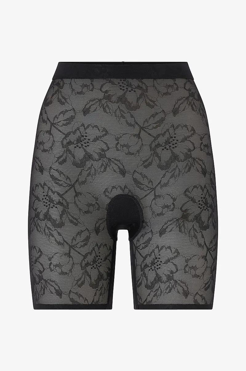 Bye Bra - Lacy High Waist Shaping Short - Svart