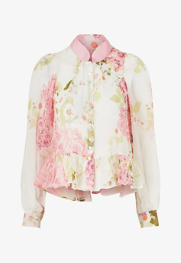 byTimo - Blus Organza Ss25 - Rosa
