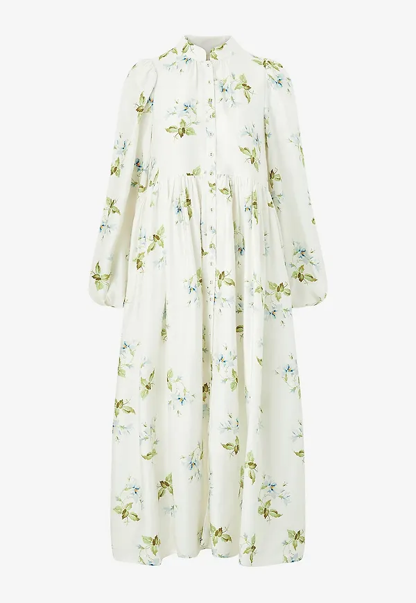 byTimo - Maxiklänning Viscose Relaxed Dress - Ss25 - Vit