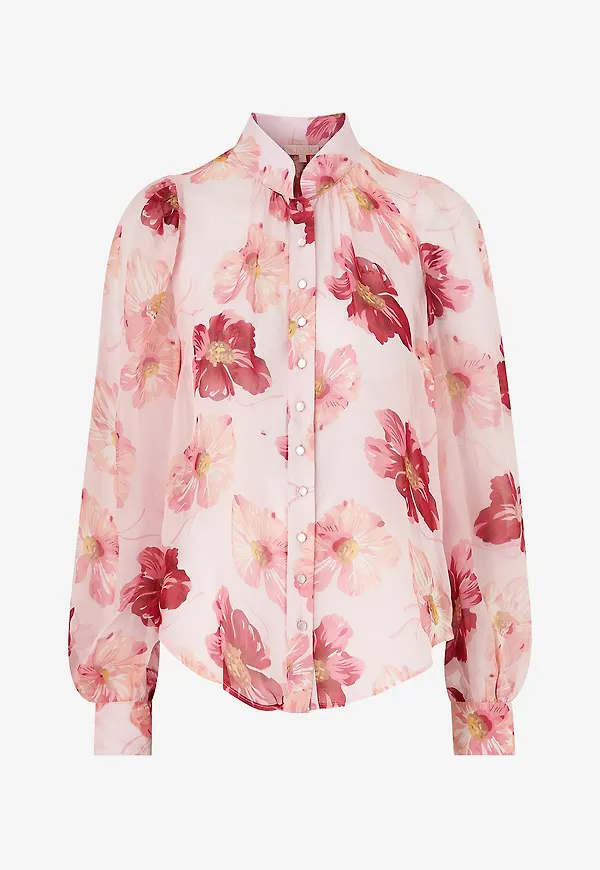byTimo - Skjorta Organza Ss25 - Rosa