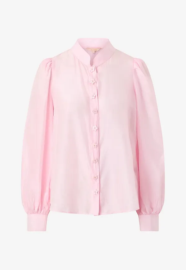 byTimo - Blus Striped Organza - Rosa