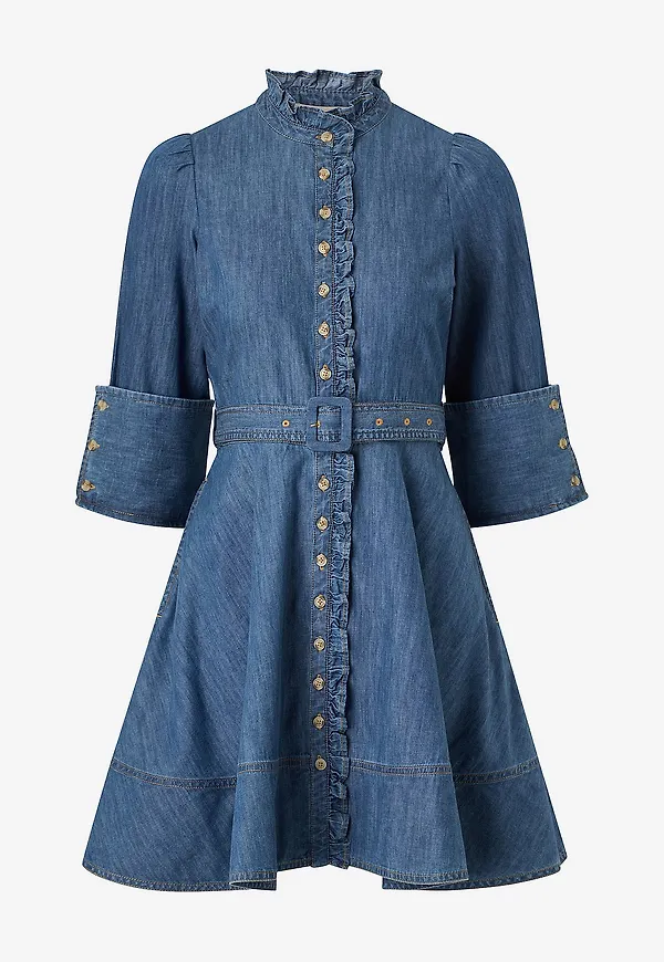byTimo - Jeansklänning Denim Mini Dress - Blå