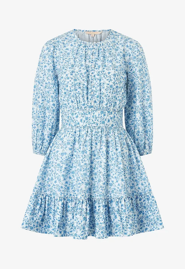 byTimo - Klänning Poplin Mini Dress - Blå