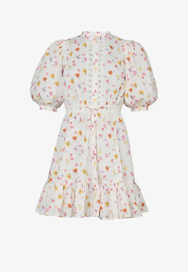 byTimo - Klänning Poplin Mini Dress - Vit