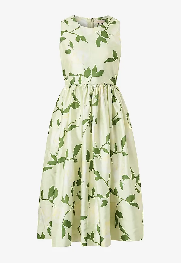 byTimo - Klänning Taffeta Midi Dress - Grön