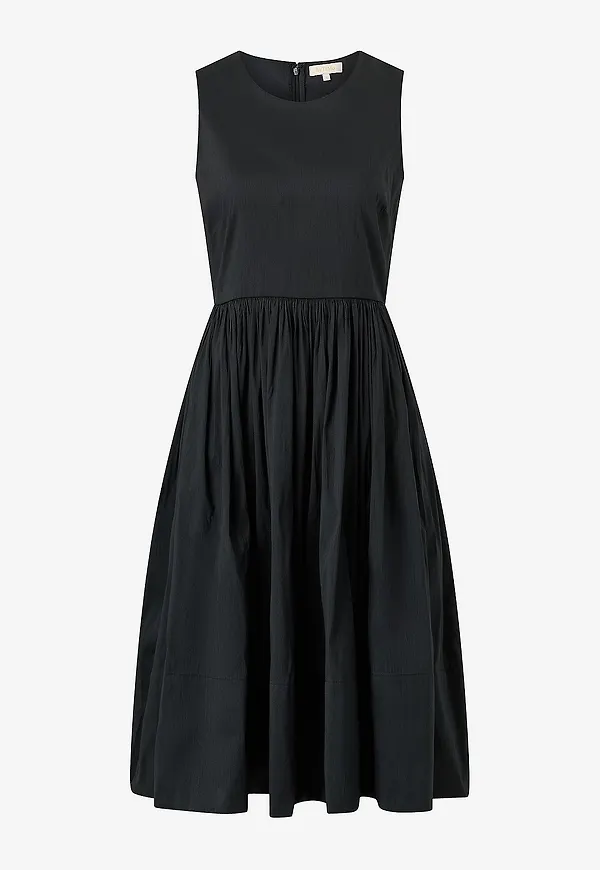 byTimo - Klänning Taffeta Midi - Svart