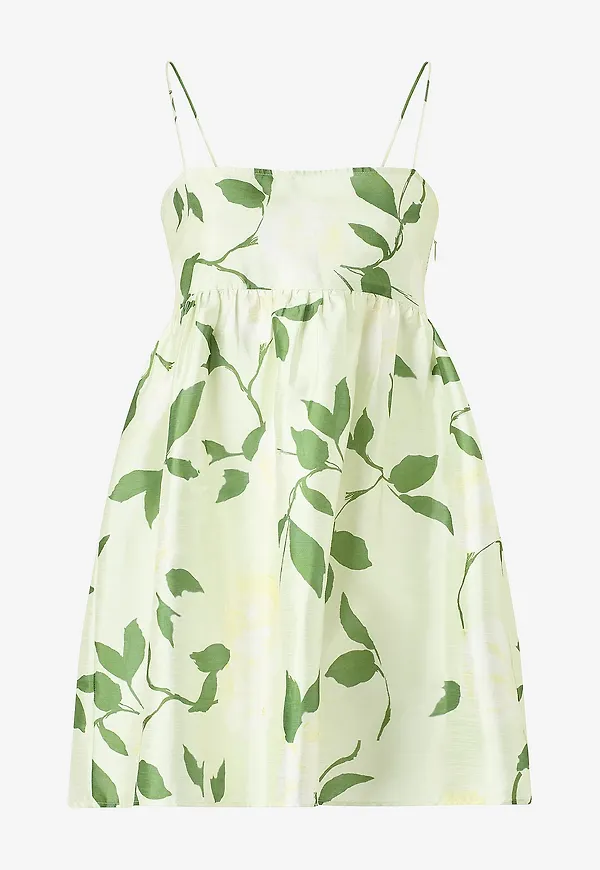 byTimo - Klänning Taffeta Strap Dress - Grön