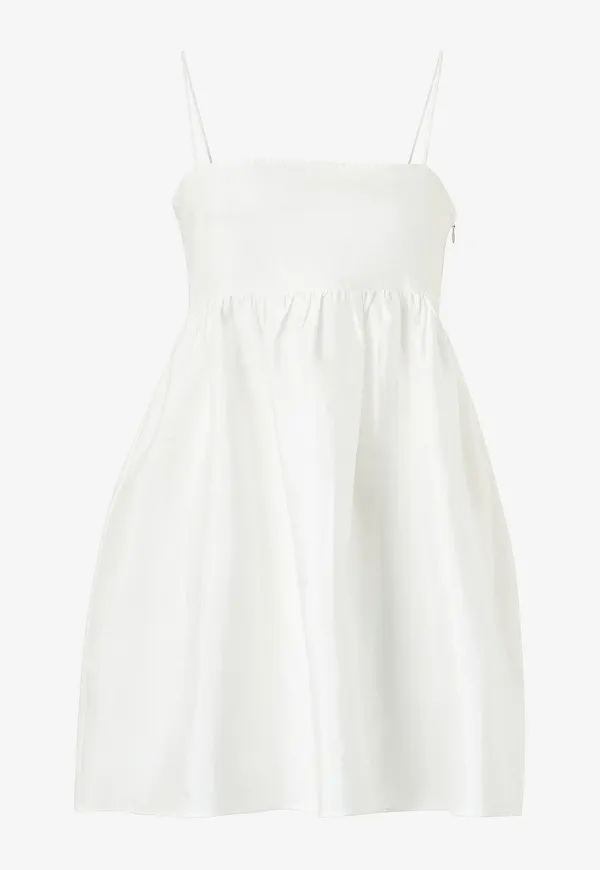 byTimo - Klänning Taffeta Strap Dress - Vit