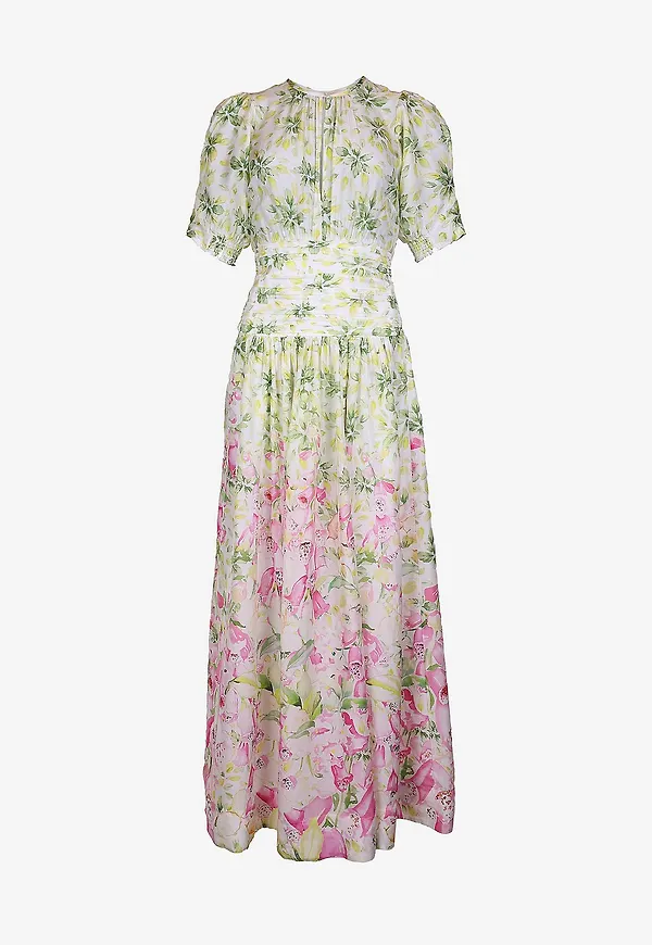 byTimo - Maxiklänning Organza Maxi Dress - Flerfärgad