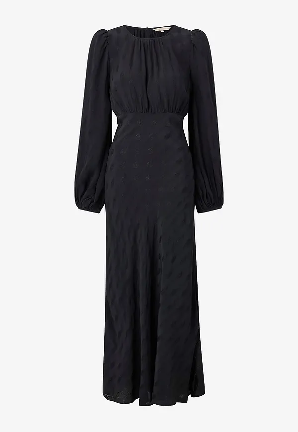 byTimo - Maxiklänning Viscose Midi Dress - Svart