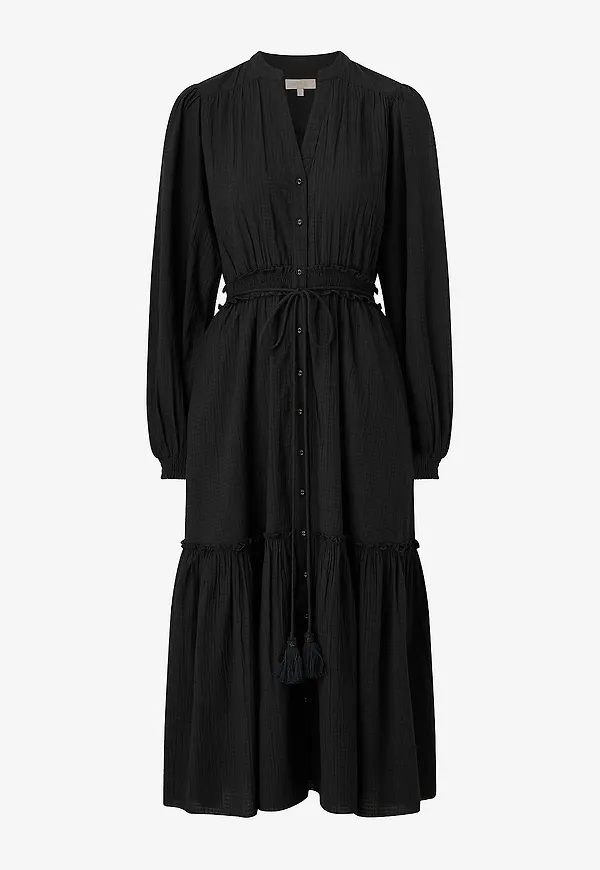 byTimo - Midiklänning Bohemian Midi Dress - Svart