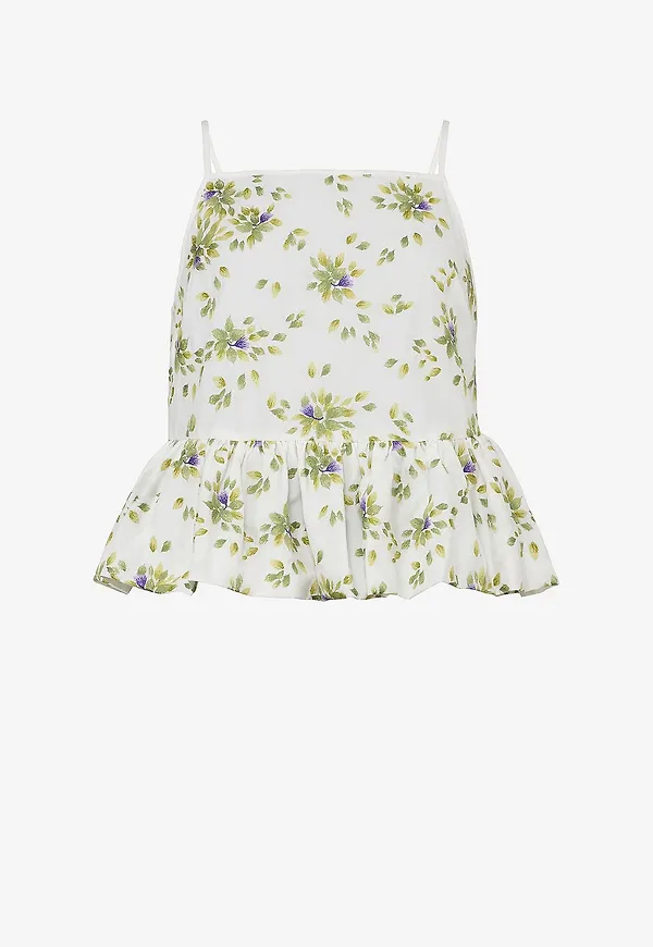 byTimo - Topp Cotton Taffeta - Vit