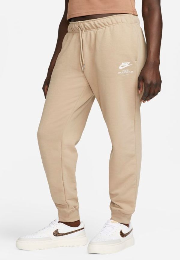 Byxor med medelhög midja Nike Sportswear Club Fleece för kvinnor - Brun
