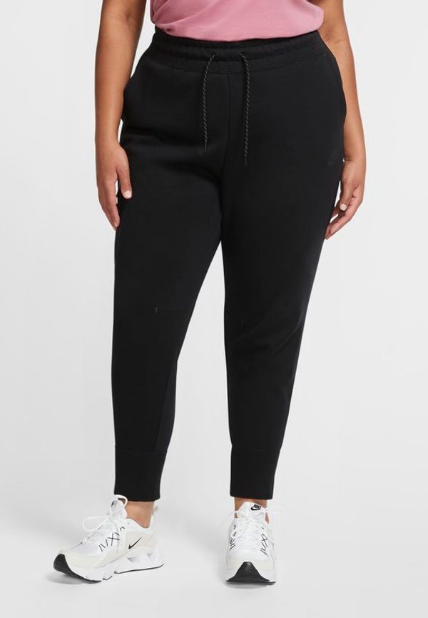 Byxor Nike Sportswear Tech Fleece för kvinnor (stora storlekar) - Svart