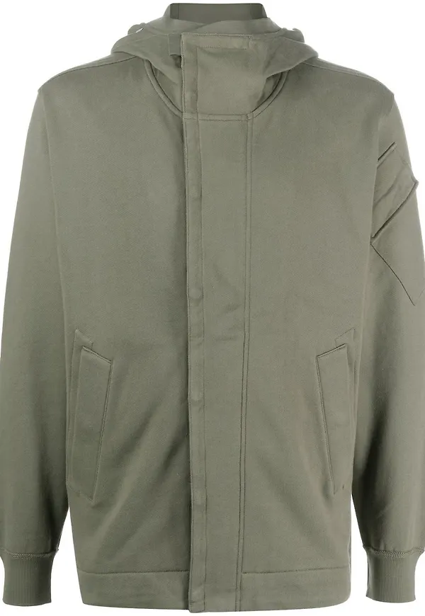 C.P. Company hoodie med dragkedja - Grön