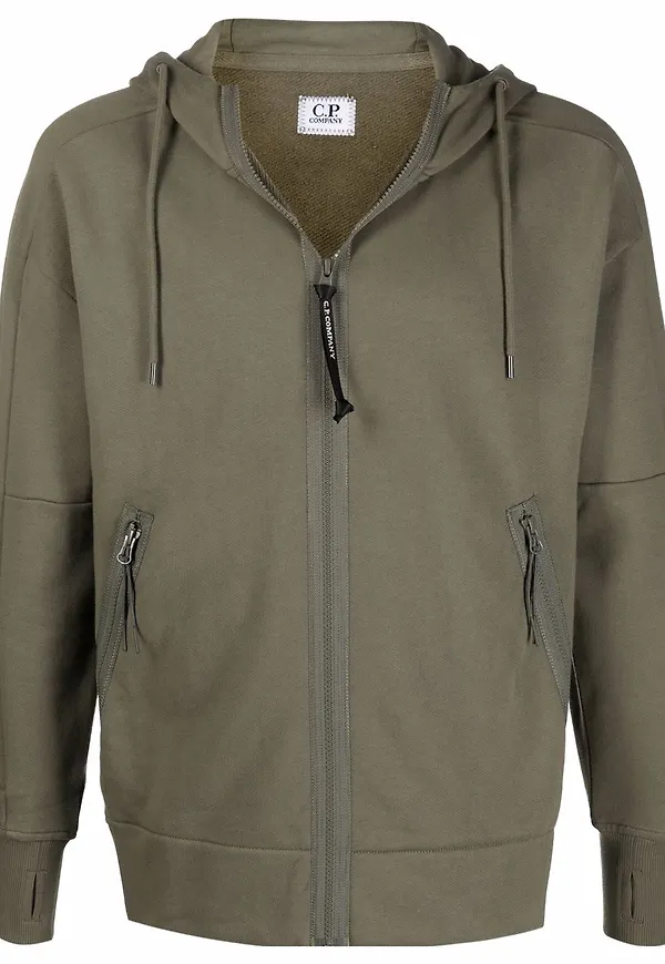 C.P. Company hoodie med dragkedja - Grön