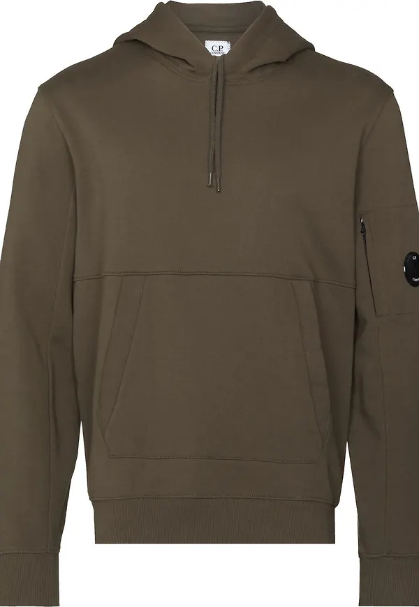 C.P. Company hoodie med linsdetalj - Grön