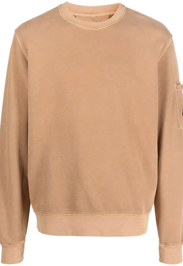 C.P. Company jerseystickad sweatshirt - Brun