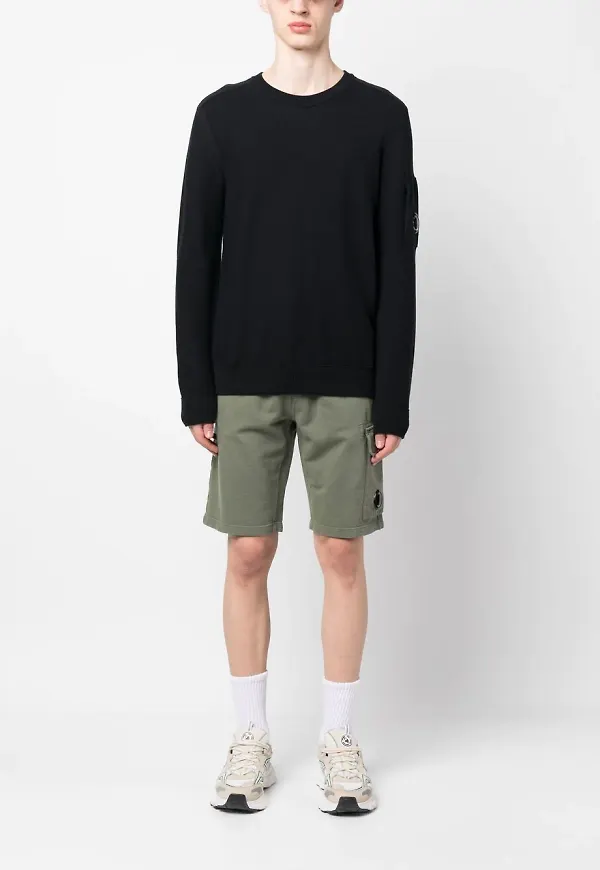 C.P. Company Lens-detail crew-neck jumper - Blå