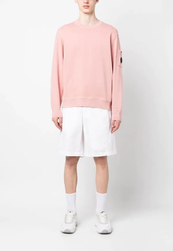 C.P. Company Lens-detail crew-neck sweatshirt - Rosa