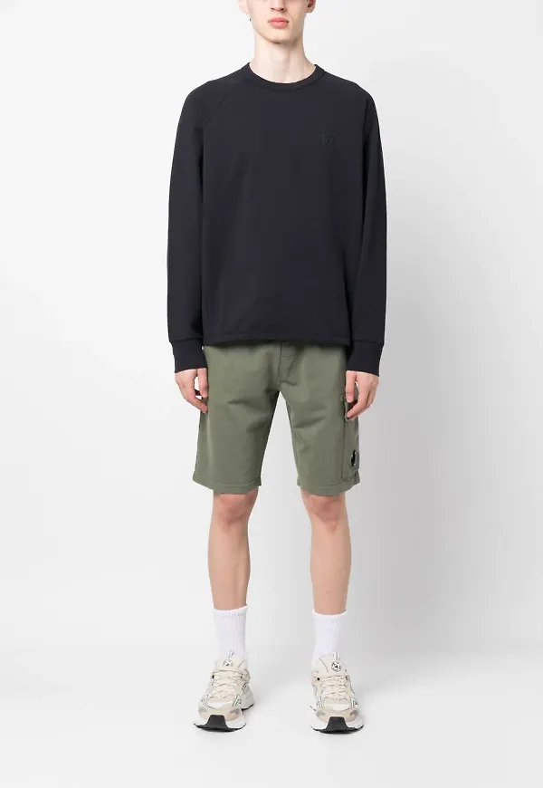 C.P. Company logo-patch raglan-sleeve sweatshirt - Blå