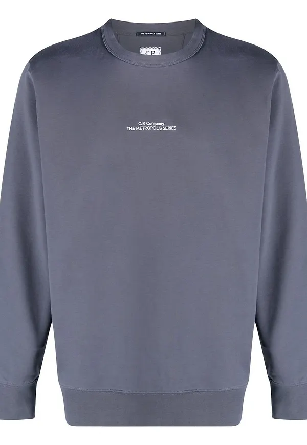 C.P. Company Metropolis fleecetröja med broderad logotyp - Grå