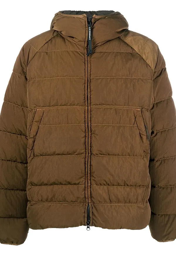 C.P. Company puffjacka med huva - Brun