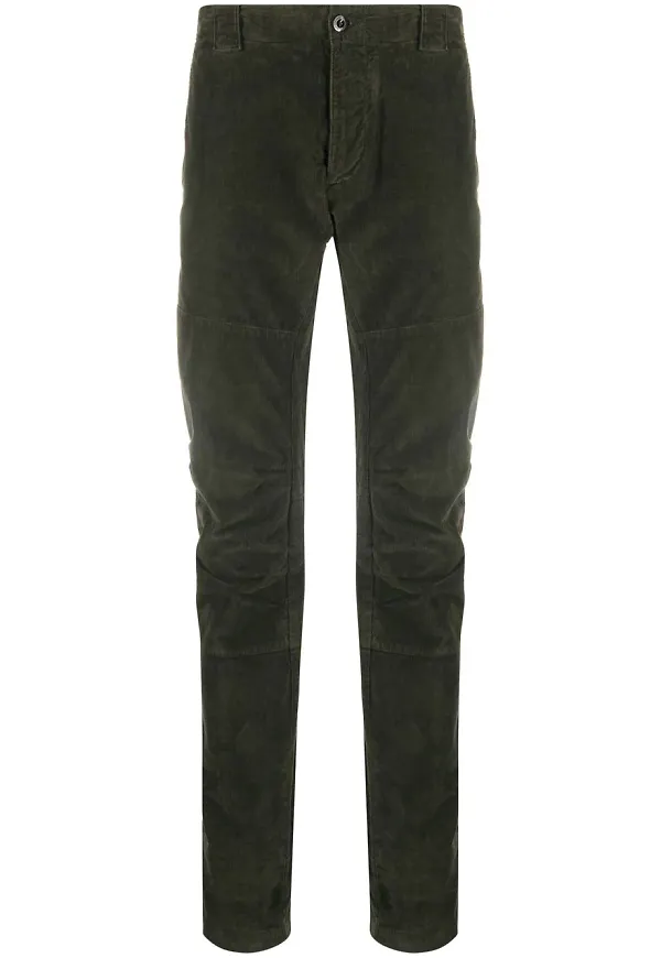 C.P. Company raka manchesterbyxor - Grön