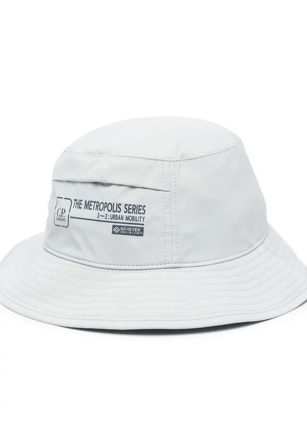 C.P. Company slogan-print bucket hat - Grå