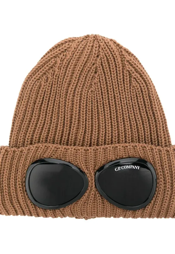 C.P. Company stickad mössa - Brun