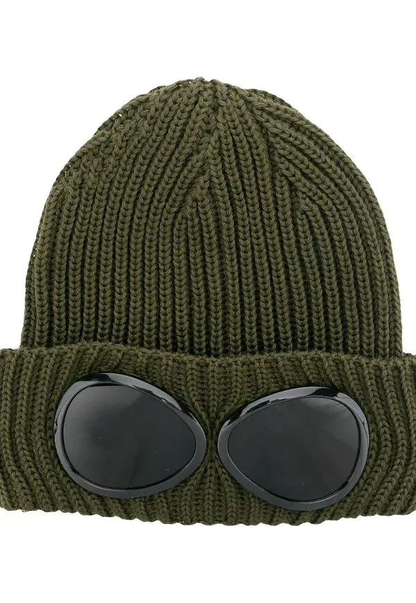 C.P. Company stickad mössa - Grön