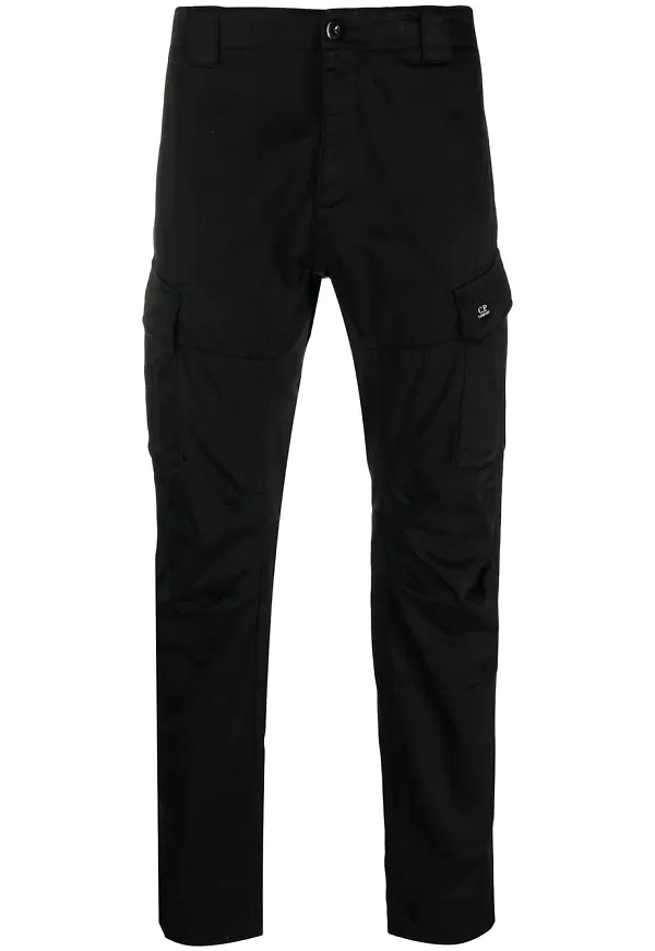 C.P. Company straight-leg cotton trousers - Svart