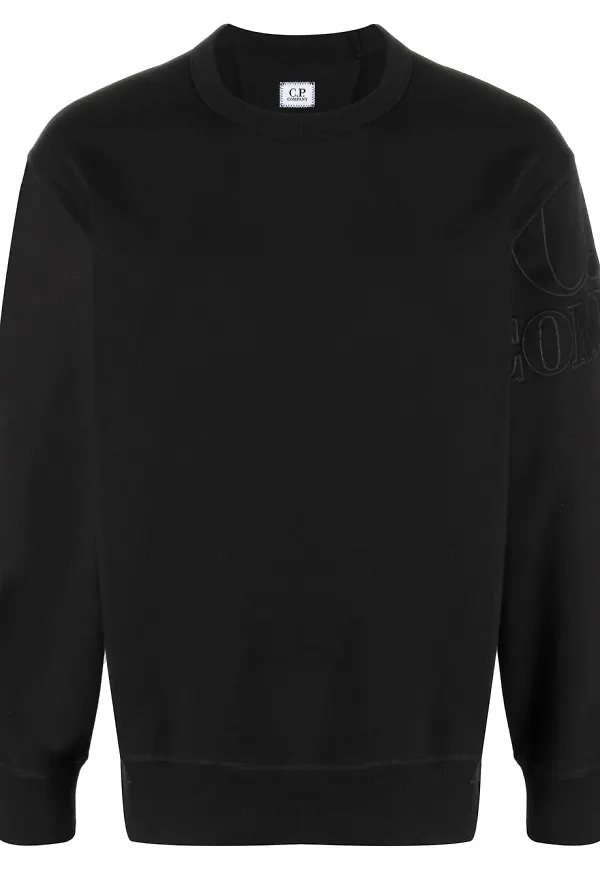 C.P. Company sweatshirt i fleece - Svart