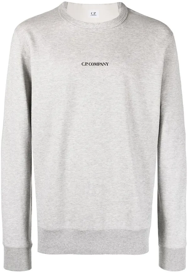 C.P. Company sweatshirt med logotyp - Grå